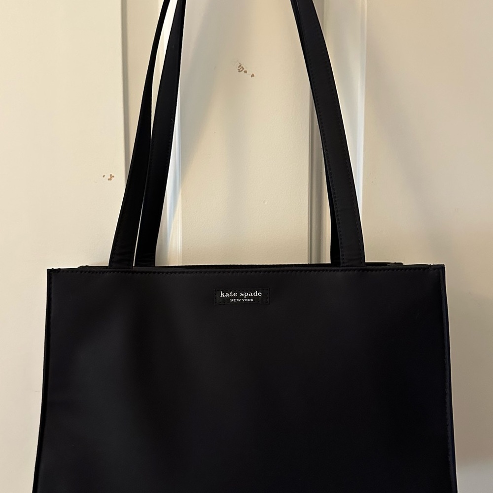 Kate Spade Black Neoprene Tote Bag